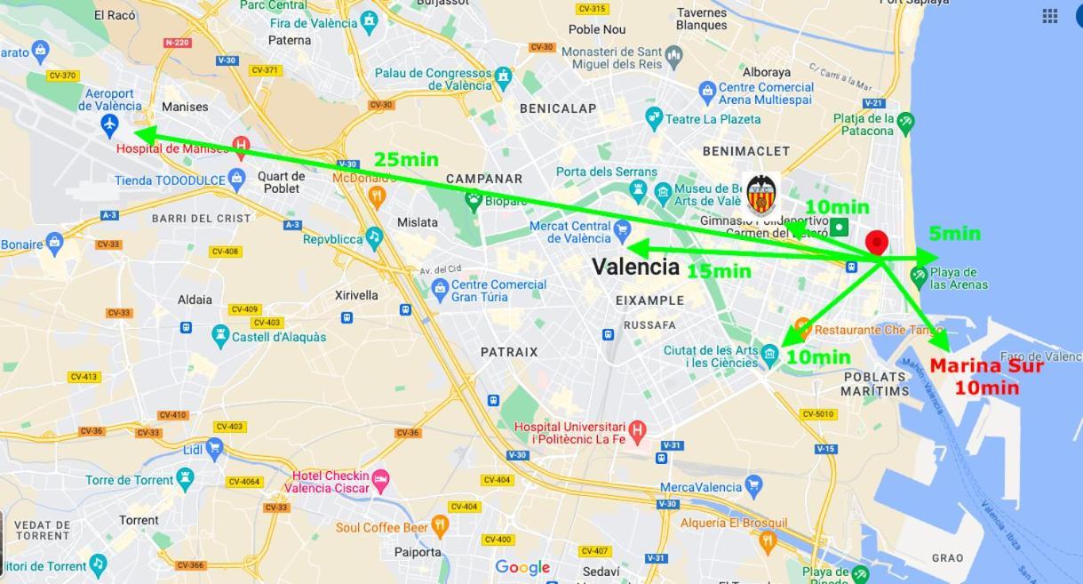 Best Valencia Beach Flat Historic Area Next To The Beach Valência Exterior foto